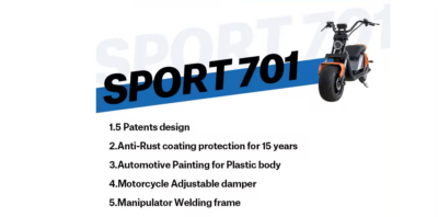 Scuter electric, AT PERFORMANCE®, 2000W cu baterie litiu, pentru adulți 60V 20AH, disponibil pe culoarea portocaliu, viteza maxima 60 km/h - Scutere Electrice, Trotinete Electrice si Accesorii - atMag.ro