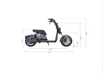 Scuter electric, AT PERFORMANCE®, 2000W cu baterie litiu, pentru adulți 60V 20AH, disponibil pe culoarea rosu, viteza maxima 65km/h - Scutere Electrice, Trotinete Electrice si Accesorii - atMag.ro