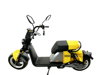 Scuter electric, AT PERFORMANCE®, 2000W cu baterie litiu, pentru adulți 60V 20AH, disponibil pe culoarea galbena, viteza maxima 65km/h - Scutere Electrice, Trotinete Electrice si Accesorii - atMag.ro