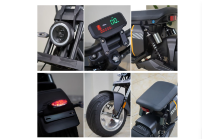 Scuter electric, AT PERFORMANCE®, 2000W cu baterie litiu, pentru adulți 60V 20AH, disponibil pe culoarea rosu, viteza maxima 65km/h - Scutere Electrice, Trotinete Electrice si Accesorii - atMag.ro