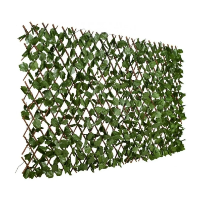 Gard decorativ AT PERFORMANCE, 200x100 cm, extensibil, balcon, curte, terase, frunze, lemn salcie - garduri si accesorii - atMag.ro