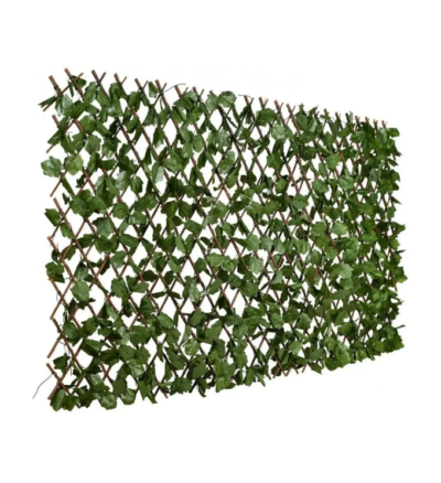 Gard decorativ AT PERFORMANCE, 200x100 cm, extensibil, balcon, curte, terase, frunze, lemn salcie - garduri si accesorii - atMag.ro