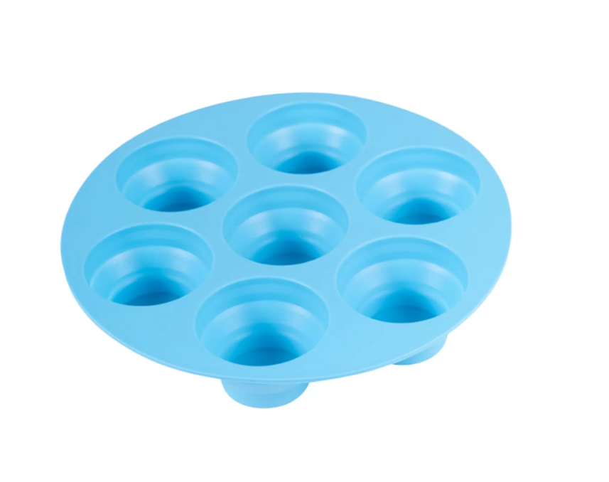 Forma pentru copt rotunda pentru Airfryer, 7 briose, Silicon flexibil, 18 cm AT PERFORMANCE®, Albastru - Seturi ustensile de bucatarie - atMag.ro Forma pentru copt rotunda pentru Airfryer, 7 briose, Silicon flexibil, 18 cm AT PERFORMANCE®, Albastru - Seturi ustensile de bucatarie - atMag.ro