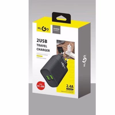 Adaptor de priza 220V, cu 2 Porturi USB, Intrare ACDC 100 - 220 V, Port 1 1 A, Port 2 2.1 A, Negru - Altele - atMag.ro