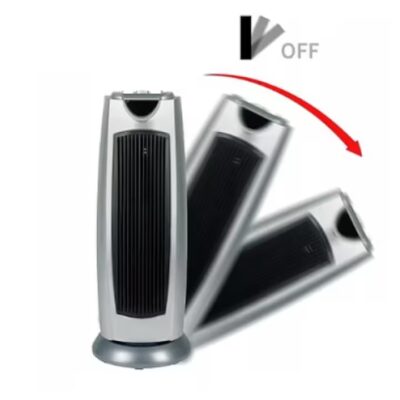 Aeroterma electrica, AT PERFORMANCE®, cu ventilator, ceramica turn, LCD, 1-8 ore, 2000 W, Gri. - Electrocasnice & Climatizare - atMag.ro