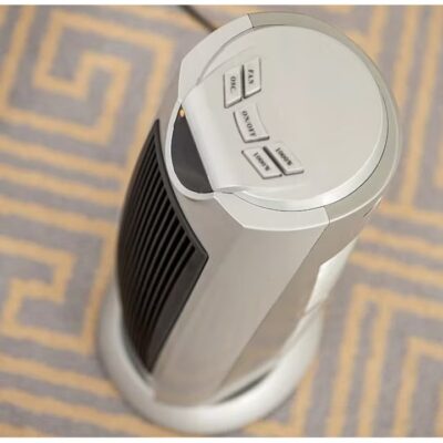 Aeroterma electrica, AT PERFORMANCE®, cu ventilator, ceramica turn, LCD, 1-8 ore, 2000 W, Gri. - Electrocasnice & Climatizare - atMag.ro