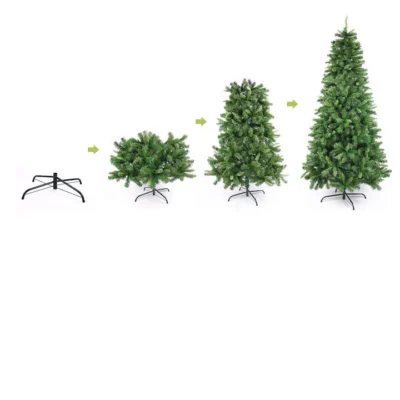 Brad artificial 3D  AT PERFORMANCE®, cu suport metalic, inaltime 180 cm - Brazi artificiali de Craciun - atMag.ro