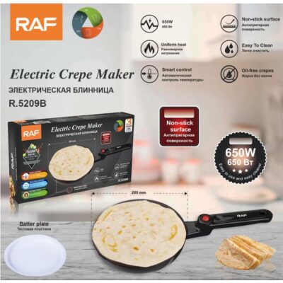 Tigaia Electrica pentru Clatite RAF, AT PERFORMANCE®, 600W, Gateste Perfecte in Cateva Secunde. - Aparate de gatit & desert - atMag.ro