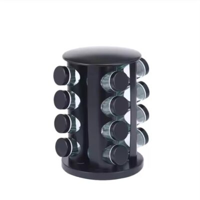 Set 16 recipiente condimente cu suport rotativ, inox, AT PERFORMANCE®, - Bucatarie si Servire - atMag.ro