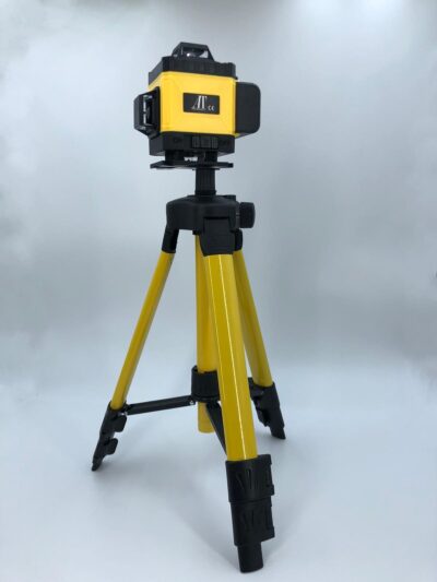 Nivela laser 4D cu 16 linii, AT PERFORMANCE®, 360°, Platforma de ridicare, cu autonivelare, Telecomanda, Lumina verde, Trepied 150 cm, Negru/GALBEN. - Casa, Gradina & Bricolaj - atMag.ro