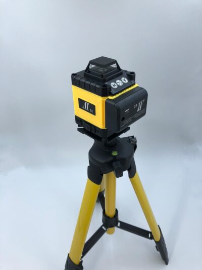 Nivela laser 4D cu 16 linii, AT PERFORMANCE®, 360°, Platforma de ridicare, cu autonivelare, Telecomanda, Lumina verde, Trepied 150 cm, Negru/GALBEN. - Casa, Gradina & Bricolaj - atMag.ro
