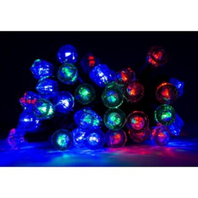 Instalatie Luminoasa de Craciun, AT PERFORMANCE®, tip Diamant, 28 LED-uri, 5m, Multicolor - Decoratiuni, Ornamente si articole Craciun - atMag.ro