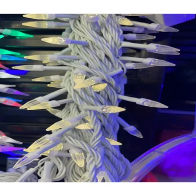 Instalatie Luminoasa de Craciun AT PERFORMANCE®, Becutele Varf Ascutit, Jocuri de Lumini, 100L, 5m, Multicolor. - Benzi led - atMag.ro