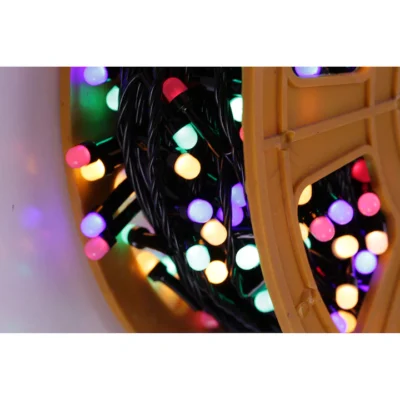 Instalatie de Craciun Multicolor AT PERFORMANCE®, Tip Rola, MENTON, Liniara, 50m, 250 leduri 6025RB / ghirlanda lunga, Utilizare Exterior-Interior, Model A100. - Benzi led - atMag.ro