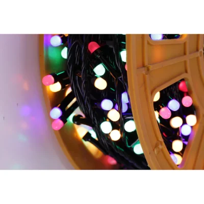 Instalatie de Craciun Multicolor AT PERFORMANCE®, Tip Rola, MENTON, Liniara, 50m, 250 leduri 6025RB / ghirlanda lunga, Utilizare Exterior-Interior, Model A100. - Benzi led - atMag.ro