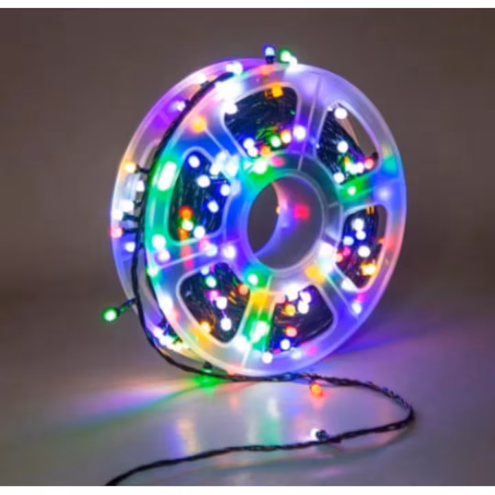 Instalatie pentru exterior de Craciun, becuri clasice, rola 50 m, pentru interior, 8 jocuri de lumini, multicolor, AT PERFORMANCE® - Decoratiuni - atMag.ro Instalatie pentru exterior de Craciun, becuri clasice, rola 50 m, pentru interior, 8 jocuri de lumini, multicolor, AT PERFORMANCE® - Decoratiuni - atMag.ro