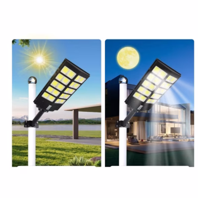 Lampa Ssolara Stradala LED, Senzor de lumina si miscare, AT PERFORMANCE, 800W - Casa, Gradina & Bricolaj - atMag.ro