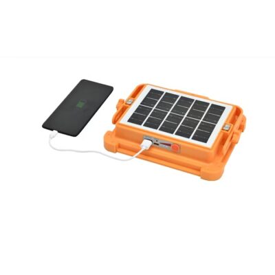 Proiector Led Solar 100W AT PERFORMANCE®, 264 LED, Portabil, Cu acumulator, Powerbank. - Accesorii camping si drumetii - atMag.ro