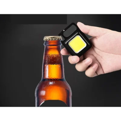 Lanterna LED de Buzunar, AT PERFORMANCE®, 4 Moduri de Iluminare, Reincarcabila USB, cu Agatatoare de Chei/Ghiozdan, Magnet, Suport Ajustabil, Functie de Deschizator de Sticle. - Iluminat si electrice - atMag.ro