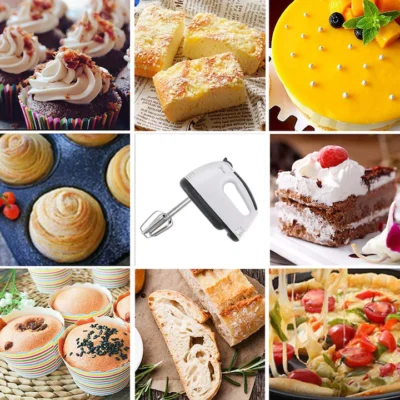 Mixer de mana AT PERFORMANCE®, 300 W, 7 viteze, Functie Turbo, Tel dublu, palete de framantare, Alb. - Aparate de gatit & desert - atMag.ro