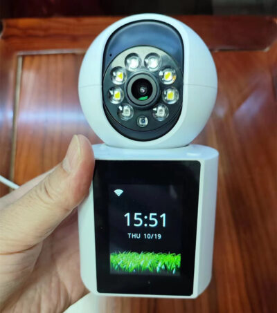 Baby Monitor si Camera de Supraveghere AT PERFORMANCE®, Apel Video, Rotire, Monitorizare pe Telefon, Activare la Miscare si Sunete, Functie de Apel, Apelare Vocala, Microfon si Difuzor Incorporat, Video bidirectional, pentru Copii si Varstnici, Full HD 1080P - Camere de supraveghere si accesorii - atMag.ro