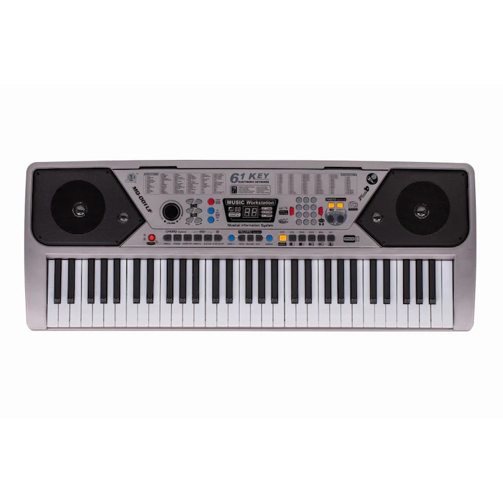 Orga Electronica AT PERFORMANCE®, Cu 61 De Clape, 100 De Ritmuri, 100 De Tonuri, 10 Melodii Demo, Argintiu. - Audio HI-FI si Profesionale - atMag.ro Orga Electronica AT PERFORMANCE®, Cu 61 De Clape, 100 De Ritmuri, 100 De Tonuri, 10 Melodii Demo, Argintiu. - Audio HI-FI si Profesionale - atMag.ro