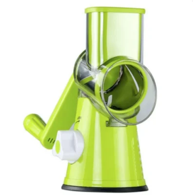 Razatoare Manuala AT PERFORMANCE®, cu 3 Lame Rotative din Inox, pentru Legume, Branzeturi, Nuci, Verde. - Blendere si Tocatoare - atMag.ro