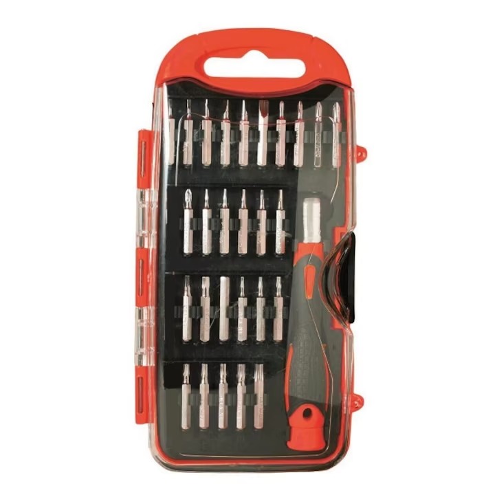 Set Surubelnita de Precizie cu Mai Multe Capete AT PERFORMANCE®, Cutie Plastic Depozitare, 28 piese, Rosu. - Accesorii camping si drumetii - atMag.ro Set Surubelnita de Precizie cu Mai Multe Capete AT PERFORMANCE®, Cutie Plastic Depozitare, 28 piese, Rosu. - Accesorii camping si drumetii - atMag.ro