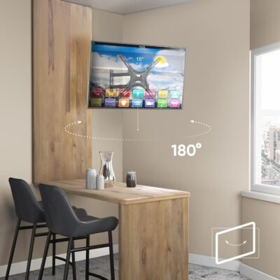 Suport tv AT PERFORMANCE, ajustabil cu brat cu diagonala reglabil 14-55'', pentru tv LCD, LED plate sau curbate, 117. - Suporturi tv - atMag.ro