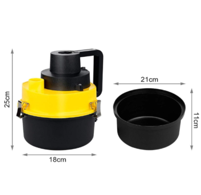 Aspirator auto Eltron 160W, Turbo, 12 V, umed, uscat, galben - Accesorii auto si intretinere - atMag.ro