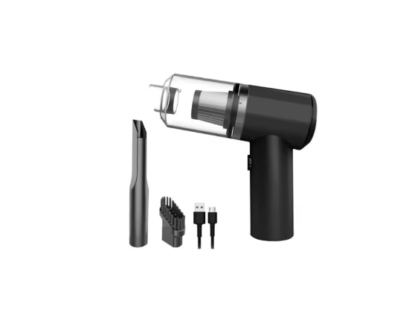 Aspirator auto fara fir 2in1, 120W, cu lumina LED,  pentru masina si locuinta, usor de utilizat, 15.5x14.2 cm, negru - Accesorii auto si intretinere - atMag.ro