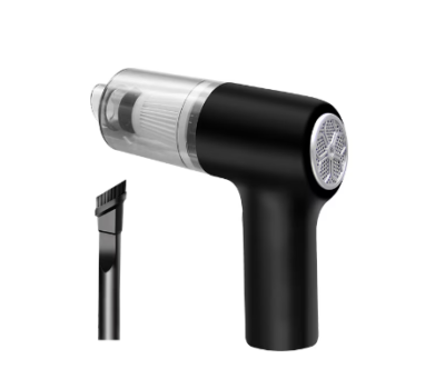 Aspirator auto fara fir 2in1, 120W, cu lumina LED,  pentru masina si locuinta, usor de utilizat, 15.5x14.2 cm, negru - Accesorii auto si intretinere - atMag.ro