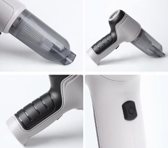 Aspirator portabil At Performance, pentru masina cu baterie litiu 2000mAh, fara fir, de mare putere, aspirare umeda si uscata, aspirare si suflare, 120w, gri - Accesorii auto si intretinere - atMag.ro