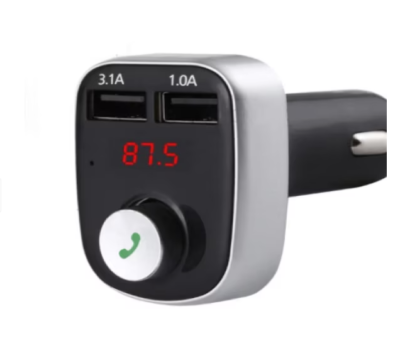 Modulator auto A20, Audio, mp3 player, dual USB, 3.1A, Bluetooth, FM, negru cu argintiu - Accesorii auto si intretinere - atMag.ro