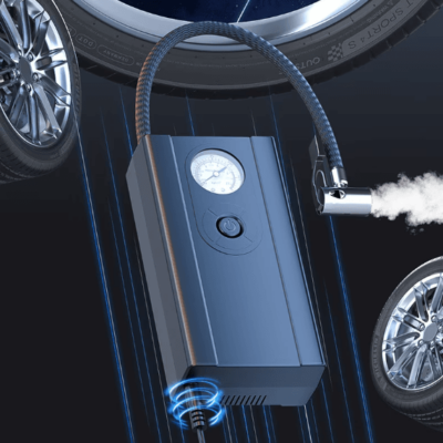 Pompa aer electrica, AT PERFORMANCE®, tip mini, compresor auto, maxim 10 BAR, 150 psi, 120W, cablu 15cm, alimentare la mufa auto, negru - Accesorii auto si intretinere - atMag.ro