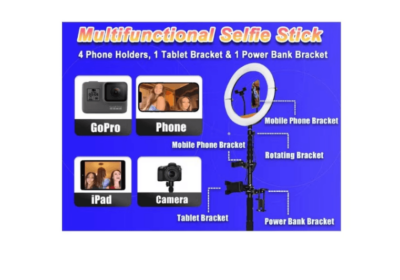 Platforma foto-video rotunda, At Performance, Selfie 360, brat rotativ, led RGB, pentru evenimente, diametru 100cm - Platforme foto-video - atMag.ro