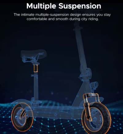 Trotineta electrica cu scaun AT PERFORMANCE, 350W, Cu afisaj LCD, Baterie Lithium-Ion 12.5 Ah, Autonomie 45-50 km, Viteza 40km/h, greutate maxima admisa 130 Kg - Scutere Electrice, Trotinete Electrice si Accesorii - atMag.ro