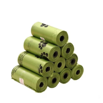 Set 10 role de saci igienici, Compostabili, At Performance, 15 pungi/ rola, pentru caini, Verde cu desen - Petshop - atMag.ro