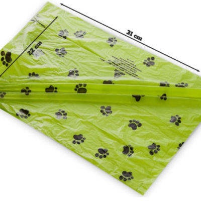 Set 10 role de saci igienici, Compostabili, At Performance, 15 pungi/ rola, pentru caini, Verde cu desen - Petshop - atMag.ro