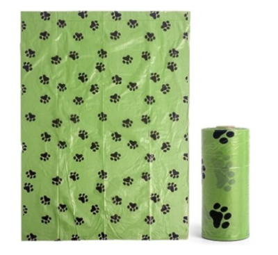 Set 10 role de saci igienici, Compostabili, At Performance, 15 pungi/ rola, pentru caini, Verde cu desen - Petshop - atMag.ro