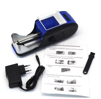 Aparat electric de facut tigari, injector tutun profesional, Albastru, design compact, ergonomic, AT PERFORMANCE - Articole si accesorii tutun - atMag.ro