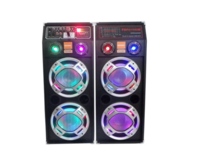 Set 2 Boxe audio 2304 , AT PERFORMANCE®, Original Temeisheng, Functie Bluetooth, SD Card, USB, 350w, Jocuri de lumini, Amplificator si Egalizator, Control Volum/Bass/Treble, Negre - Boxe - atMag.ro