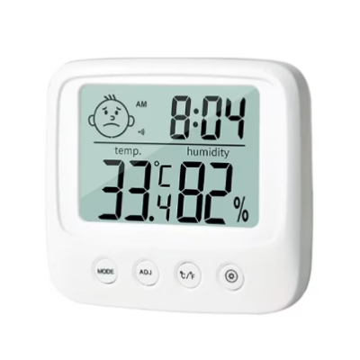 Termometru cu higrometru, ceas, alarma, At Performance, lumina fundal, baterii incluse alb - Termometre meteo - atMag.ro