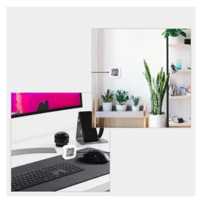 Termometru si higrometru de camera AT PERFORMANCE, Ecran LCD, cu functie de masurare a temperaturii si a umiditatii aerului, Indicator comfort, 3.9x 3.9x1.2 Cm, culoare Alb - Termometre meteo - atMag.ro