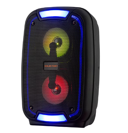 Boxa portabila bluetooth kolov F2401, USB, Radio FM, telecomanda, microfon, joc de lumin RGB, 2 X 4 inch - Boxe portabile - atMag.ro Boxa portabila bluetooth kolov F2401, USB, Radio FM, telecomanda, microfon, joc de lumin RGB, 2 X 4 inch - Boxe portabile - atMag.ro