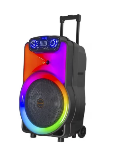 Boxa portabila Audio Kolav 1502, Functie Bluetooth, SD Card, USB, 300w, Jocuri de lumini, Control Volum/Bass/Treble, Negru - Boxe portabile - atMag.ro