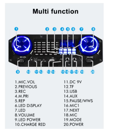Boxa portabila 15 Inch, Bluetooth Kolav - F1515, Tip troler, USB, Radio FM, Microfon, Telecomanda, joc de lumin RGB, 300w, Maner Transport - Boxe portabile - atMag.ro