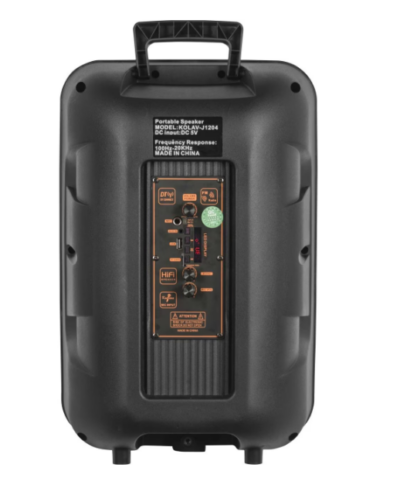 Boxa bluetooth portabila kolov J1204, USB, Radio FM, telecomanda, microfon, joc de lumin RGB - Boxe portabile - atMag.ro