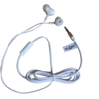 Casti in-ear Klgo KS-12, control volum, microfon, Alb - Casti - atMag.ro