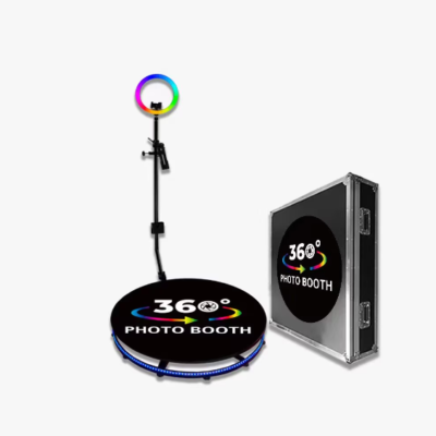 Platforma foto-video rotunda, Selfie 360, brat rotativ, led RGB, pentru evenimente, marca At Performance, diametru 80cm - Platforme foto-video - atMag.ro